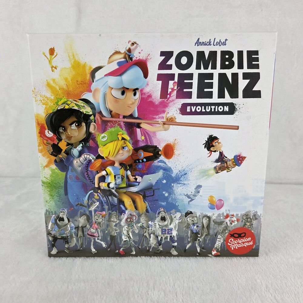 Zombie Teenz Evolution Board Game New Open Box Includes Zombie Kidz Contents